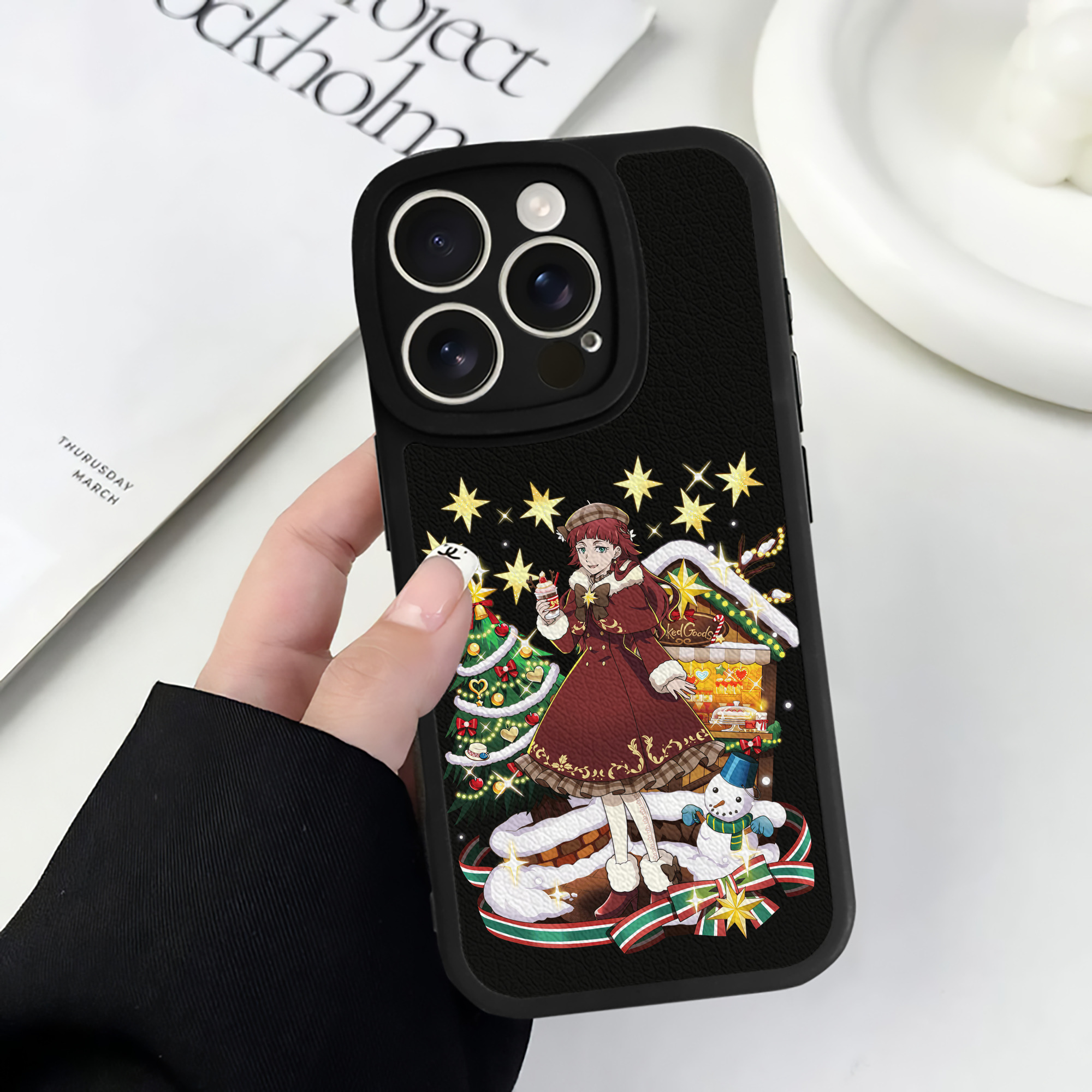 （画像用） 文豪ストレイドッグス Bungo Stray Dogs 【iPhone 16シリーズ対応】シリコンスマホケース（レザー調） 材質：シリコン